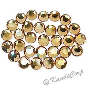 5mm (20ss) - Preciosa HotFix Light Colorado Topaz Rhinestones 144 Pieces pcs. (1 Gross)