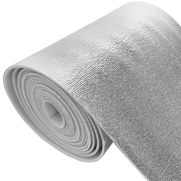 5mm 40"×80" Reflective Foam Insulation Shield Core Radiant Barrier, with Single-Sided Aluminum Foil,for Thermal Insulation of Cargo Door, Ceilings, Roofs