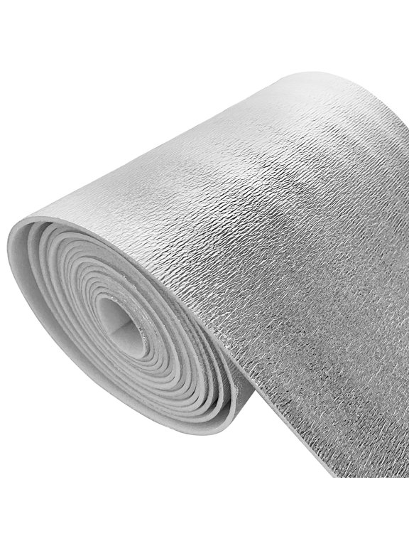 5mm 40"×80" Reflective Foam Insulation Shield Core Radiant Barrier, with Single-Sided Aluminum Foil,for Thermal Insulation of Cargo Door, Ceilings, Roofs