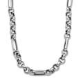 thumbnail image 1 of 5mm 925 Sterling Silver Rhodium Plated Polished Fancy Link Necklace 18 Inch Pendant Necklace for Women, 1 of 2
