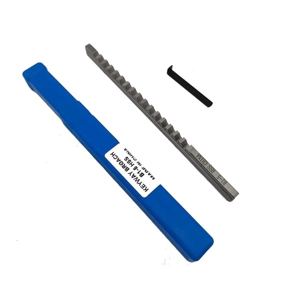 5mm B1 Push-Type Keyway Broach Metric Sized With Shim High Speed Steel Cutting Tool For CNC Machine ,Power Tools