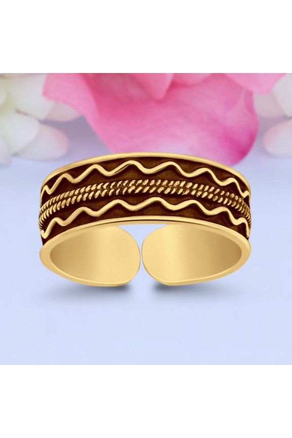 5mm Bali Design Toe Band Ring 925 Sterling Silver Thin Adjustable Stylish Rings For Women