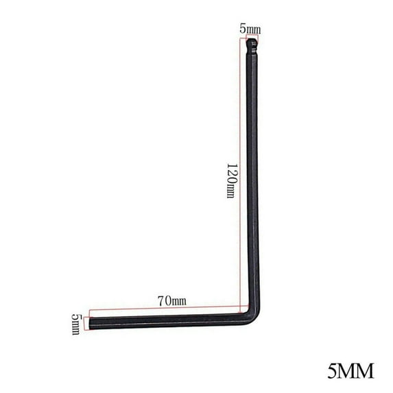 5mm Ball End Guitar Truss Rod Tool Allen Wrench for Acoustic Guitar