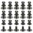 thumbnail image 1 of 5mm Ball Head Stud Rivets Screw Back, 15Pack Round Head Button Nipple Rivet, Metallic Black, 1 of 6