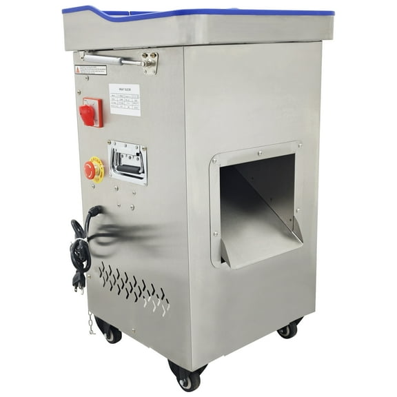 5mm Blade Commercial Fresh Meat Cutter Slicer Grinder Vertical Steak Beef Pork Cutting Machine 660lbs/h 330lbs/h 110V