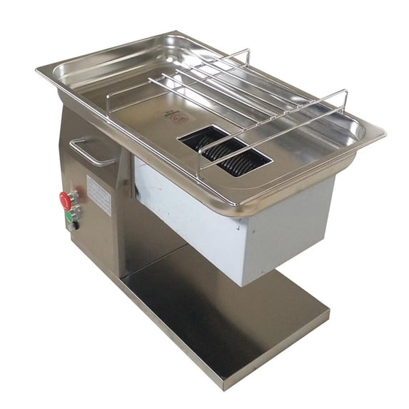 5mm Blade Commercial Fresh Meat Cutter Slicer Shredder Dicer Desktop Type Steak Beef Pork Meat Lamb Cutting Machine 110V 500kg/h