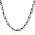 thumbnail image 1 of 5mm Byzantine Box Link Necklace Chain Stainless Steel Jewelry For Men 22inch 24inch, 1 of 4