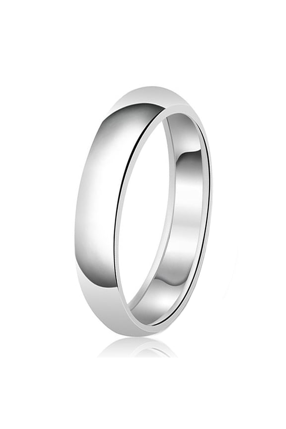 5mm Classic Tioneer Sterling Silver Plain Wedding Band Ring