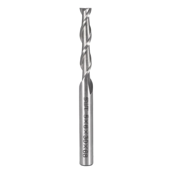 5mm Cutting Spiral Drill Bit Straight End Mill Cutter 2 Flute 6mm Shank