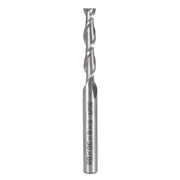 5mm Cutting Spiral Drill Bit Straight End Mill Cutter 2 Flute 6mm Shank