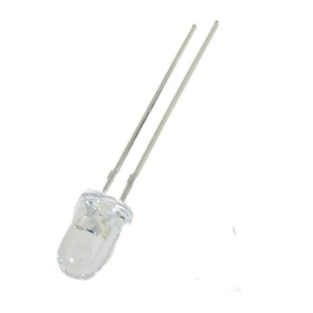 5mm Diamater Clear Round Head Purple Light Emitting Diodes 50 Pcs
