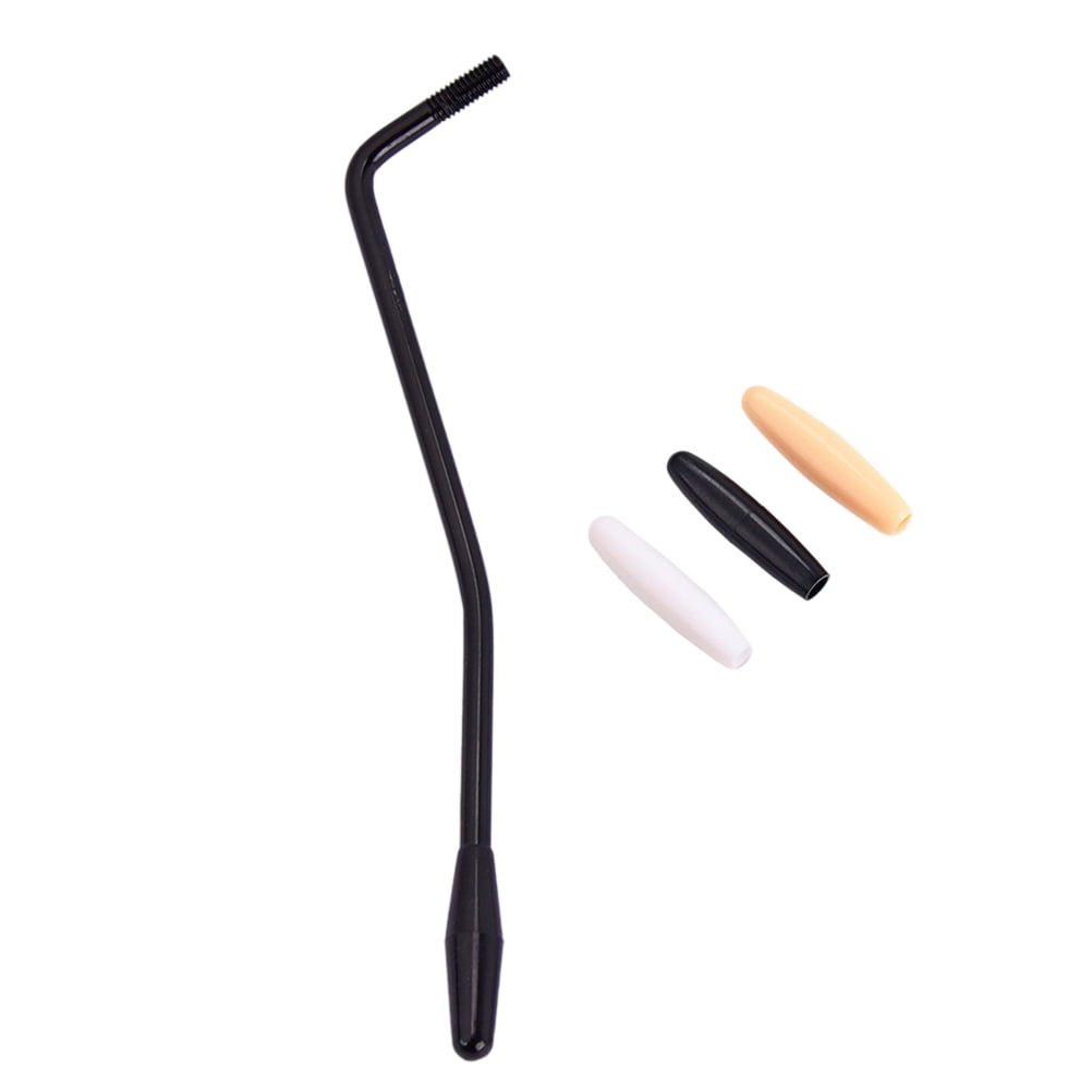 5mm Electric Guitar Tremolo Arm Crank Handle with 3 Tip Caps for Strats