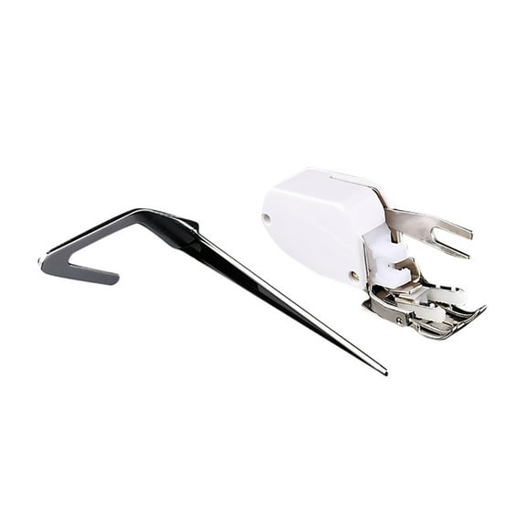 5mm Even Feed Walking Foot,Quilting and Open Toe Walking Foot W/Guide Sewing Presser Foot Stitch Through Multiple Layers Fits for Brother SA107 Sewing Machine