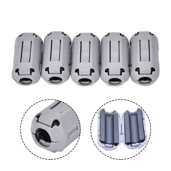 5mm Ferrite Core Noise Suppressor Filter Ring Cable Clip On Wire RFI EMI