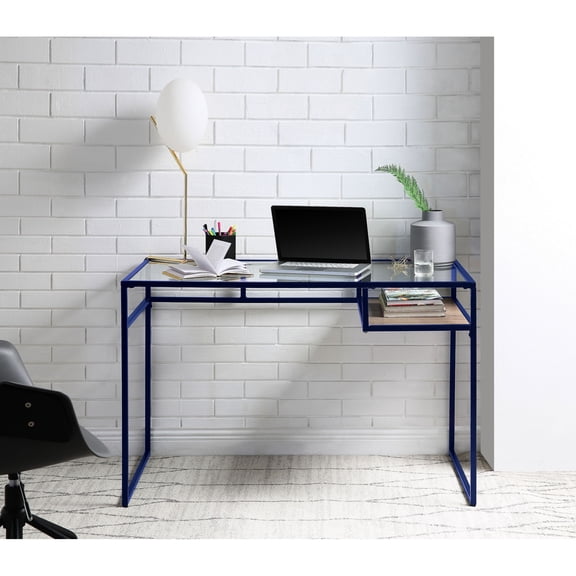 5mm Glass Top, Metal Frame | Ample Storage, Airy Appearance | Home Office