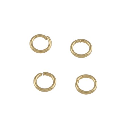 5mm Gold Jump Rings by Bead Landing – 144 Pieces Each (1,728 Total) 100% Iron for Jewelry Making & Craft Projects - 12 Pack
