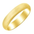 thumbnail image 1 of AFFY 5mm Half Round Band Ring in 10k Yellow Gold Ring Size - 4.5, 1 of 1