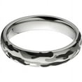 thumbnail image 1 of 5mm Half-Round Titanium Ring with a Black and White Camo Laser Pattern, 1 of 3