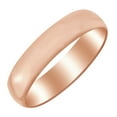 thumbnail image 1 of AFFY 5mm Half Round Wedding Band Ring in 10k Rose Gold Ring Size - 9, 1 of 1