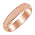 thumbnail image 1 of AFFY 5mm Half Round With Edge Band Ring in 10k Rose Gold Ring Size - 13.5, 1 of 1