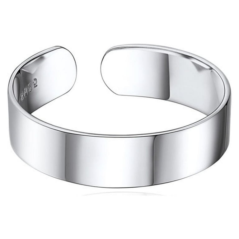 Band Ring Polished Solid Sterling Silver Mens Womens 5mm Band Ring Polished Solid Sterling Silver Mens Womens 5mm