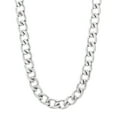 thumbnail image 1 of 5mm High-Polished Stainless Steel Flat Curb Necklace, 19.5 inches, 1 of 6