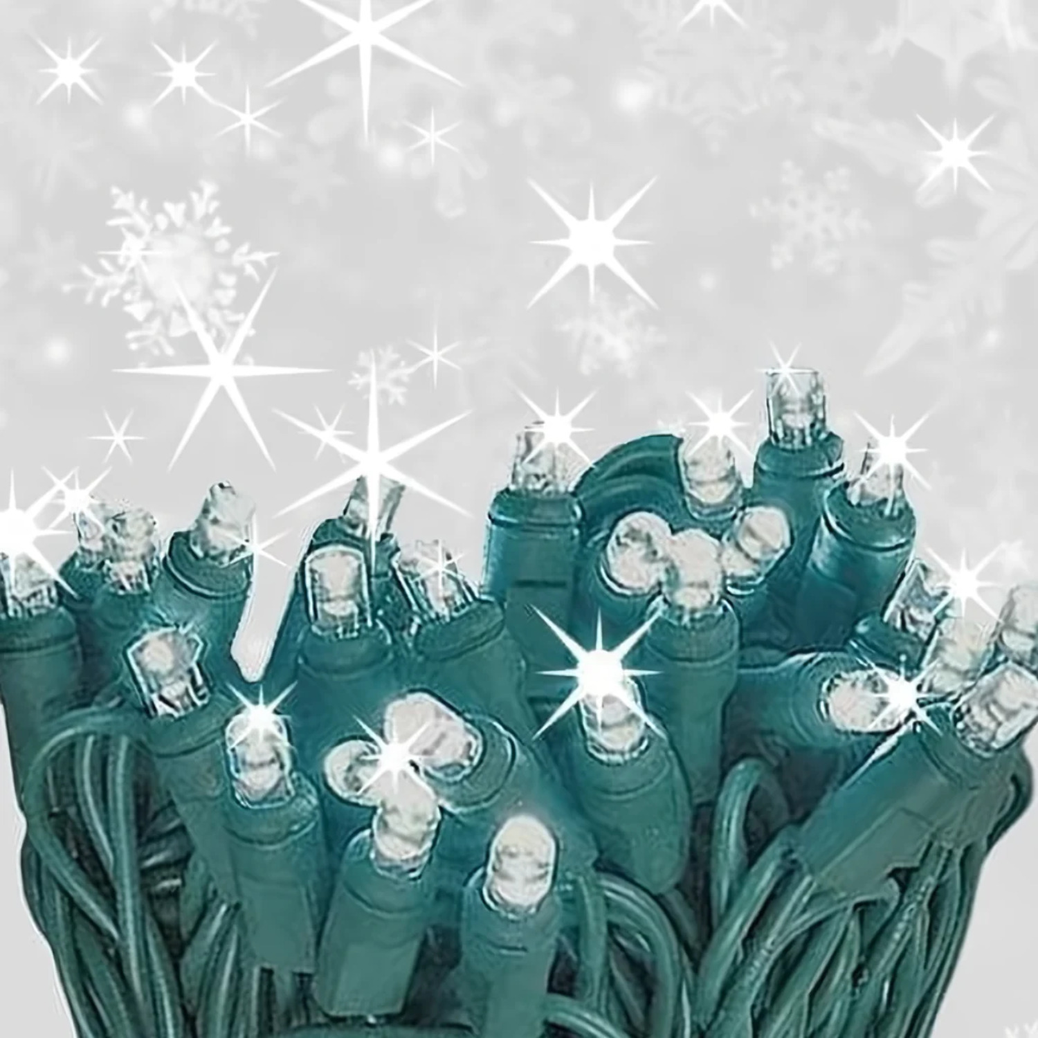 5mm LED Strobe Lights, SuperSpark, cool white Strobe Light String, 50