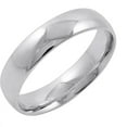 thumbnail image 1 of 5mm Mens 10K White Gold Comfort Fit Plain Wedding Band, Size 10.5, 1 of 1
