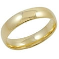thumbnail image 1 of 5mm Mens 10K Yellow Gold Comfort Fit Plain Wedding Band, Size 8.5, 1 of 1