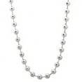 thumbnail image 1 of 5mm Oxidized .925 Sterling Silver Silver Ball Military Bead Chain Necklace, 24 inches, 1 of 7