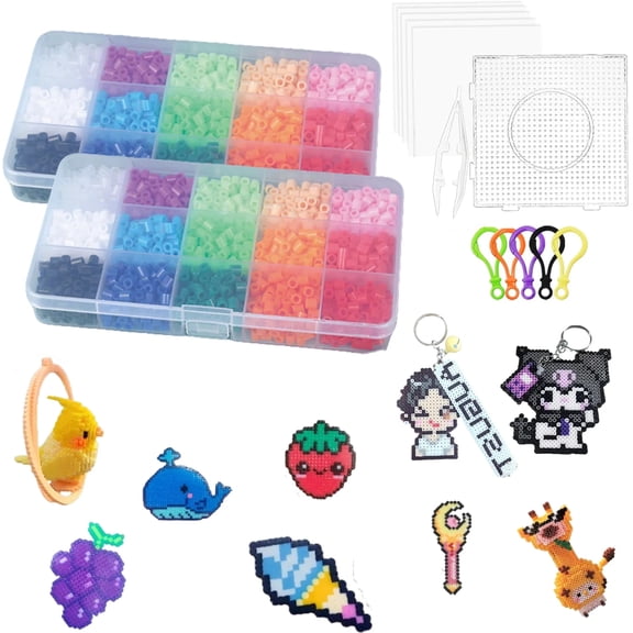 Kids Craft Kit: Creative DIY Bead Art Toys for Ages 6-12 | Develops Motor Skills & Creativity