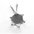 thumbnail image 1 of 5mm Round Sterling Silver Snapset Pendant for Faceted Gemstones - Pack of 2, 1 of 1