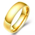thumbnail image 1 of 5mm Simple Smooth Polished Band Mens 316L Stainless Steel Wedding Ring Size 6-12, 1 of 6