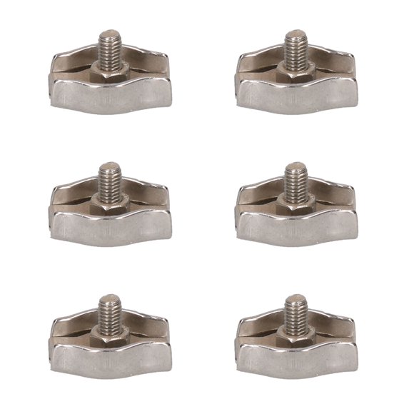 5mm Simplex Wire Rope / Cable Clamp Grips 6 PACK 316 Marine Stainless Steel