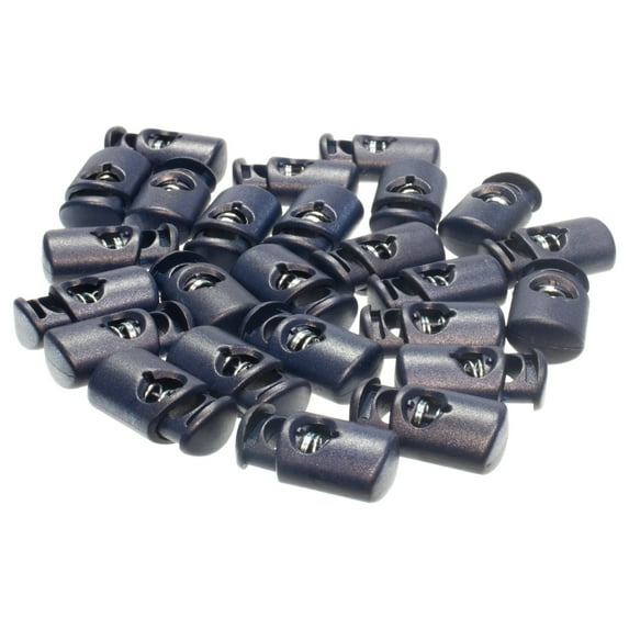 5mm Single Hole Craft County Cylinder Cord Locks - Many Colors & Pack Sizes - Toggle Drawstring Adjuster/Fastener