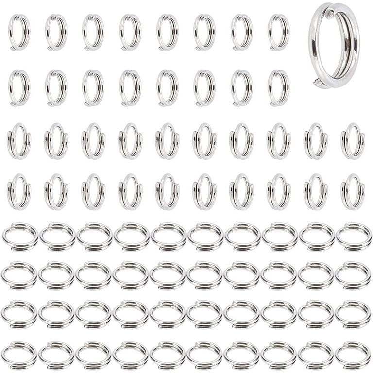  200pcs 12mm Mini Split Jump Ring with Double Loops Small Round  Metal Black Key Rings Connectors for Making Handwork Charms Pendants Key  Chains Ornaments DIY Crafts Accessories