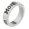 thumbnail image 1 of 5mm Stainless Steel Women's Mother's Ring - Mom's Ring, Jewelry for Mom from Daughter & Son Great Idea for a Gift., 1 of 5