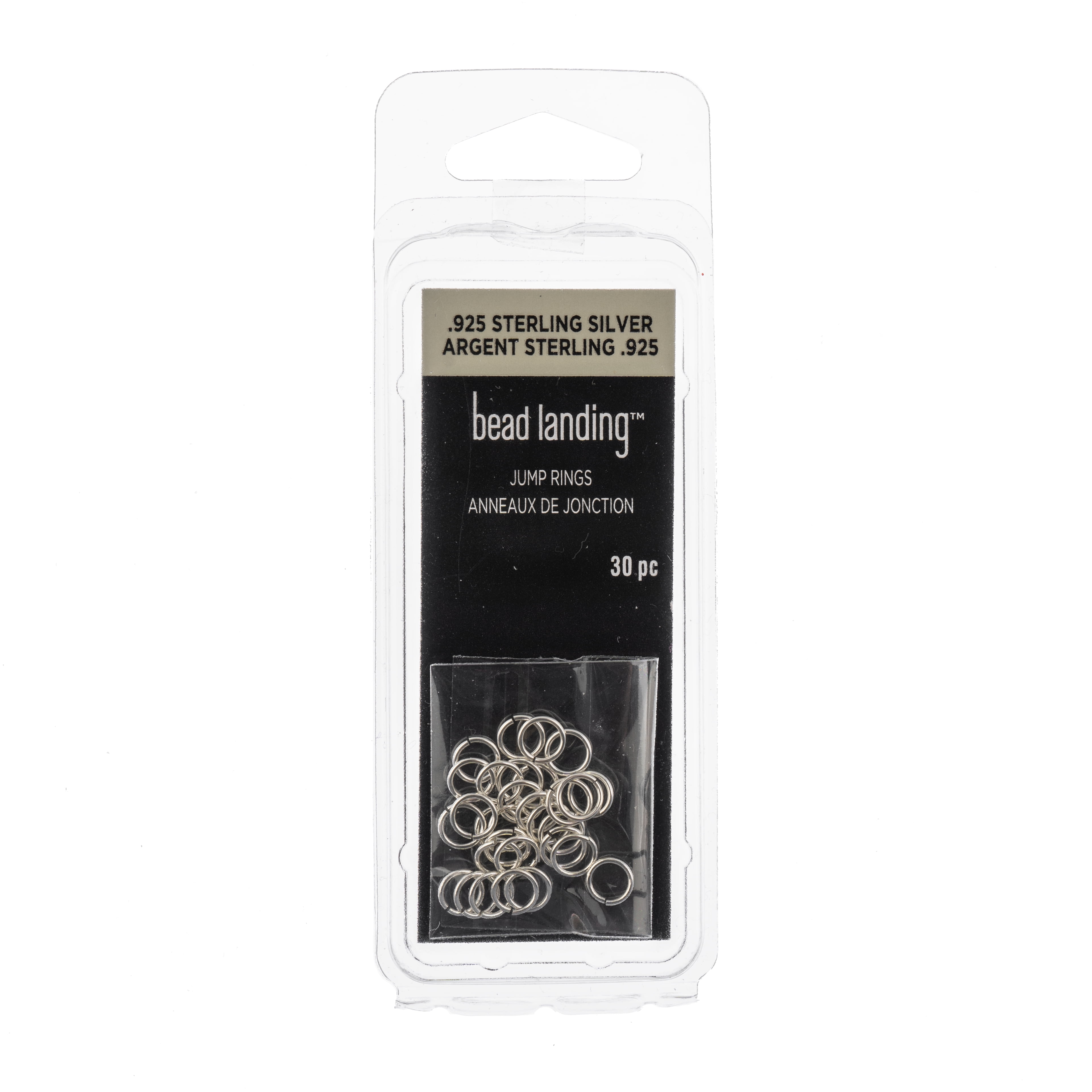 5mm Sterling Silver Jump Rings by Bead Landing – 30 Pieces Each (360 Total) - Copper Core with Sterling Silver Finish for Jewelry Making - 12 Pack