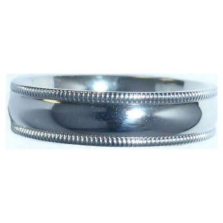 Sterling Silver 5mm Milgrain Comfort Fit Band Sterling Silver 5mm Milgrain Comfort Fit Band