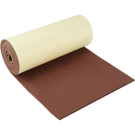 5mm Thick Self-Adhesive EVA Foam Roll 78.7x11.8 Inch Coconut Brown Foam Padding Sheet