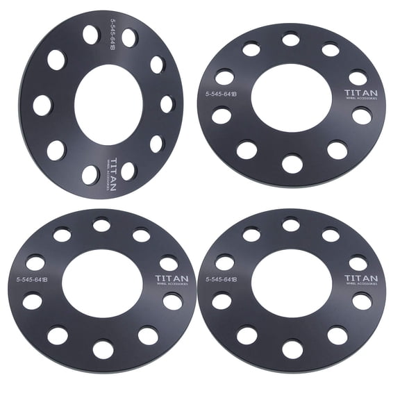 5mm Titan Wheel Spacers for Honda Civic Accord CR-V CR-Z Odyssey | 5x114.3 | 64.1 Hubcentric | Set of 4