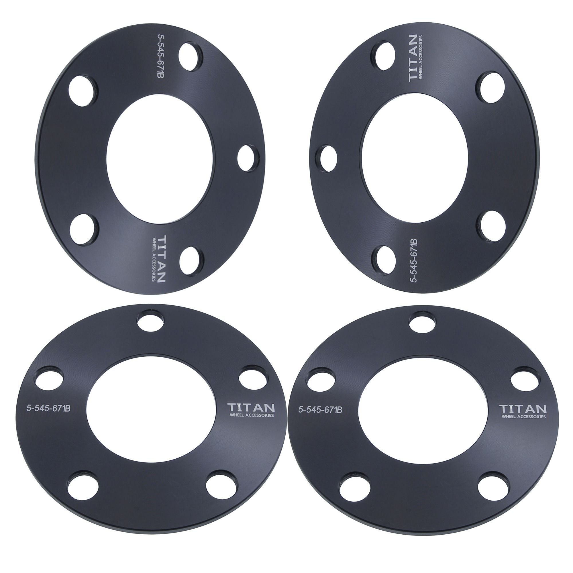 5mm Titan Wheel Spacers for Mazda RX7 RX8 Miata 5x114.3 67.1