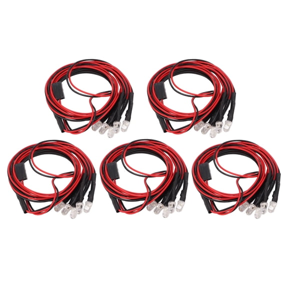 5mm White RC Car Led Lights Kit Super Bright Remote Control Vehicle Accessories for