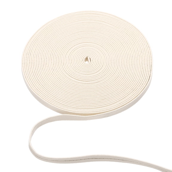 5mm Wide Flat Leather Cord String Leather Trimming Tape, Beige