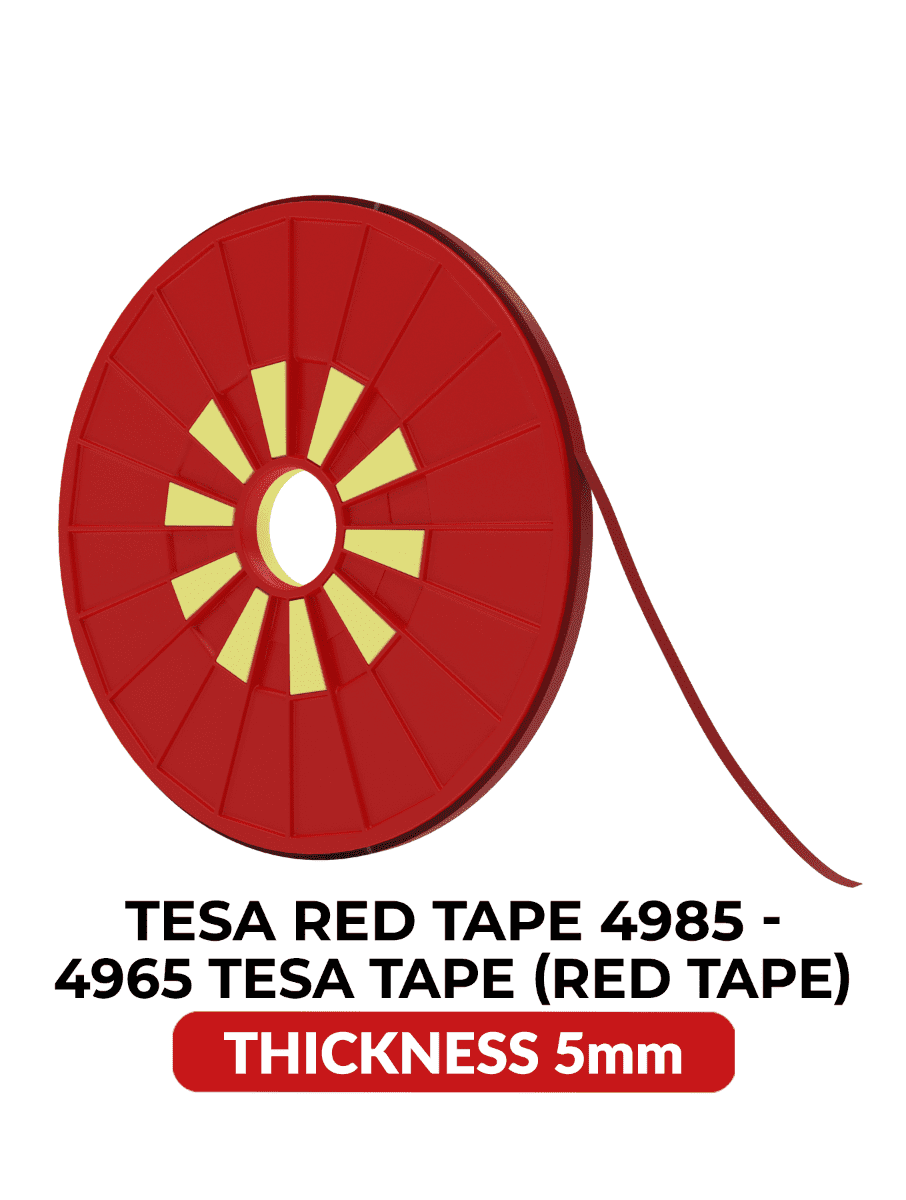 5mm Width 25M Length Double Sided Red Tape Adhesive For Phone LCD / Digitizer Repair