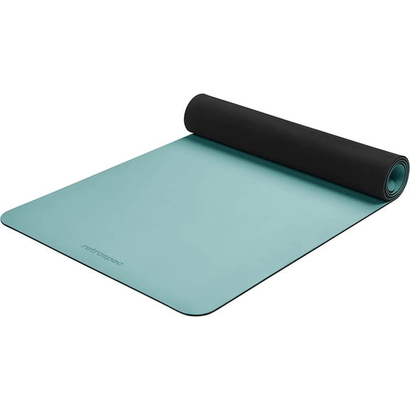 5mm Yoga Mat for Women Men and Children Slip Resistant Moisture Absorbing Exercise Mat for Home Pilates Yoga and Floor Workouts Color Blue Ridge