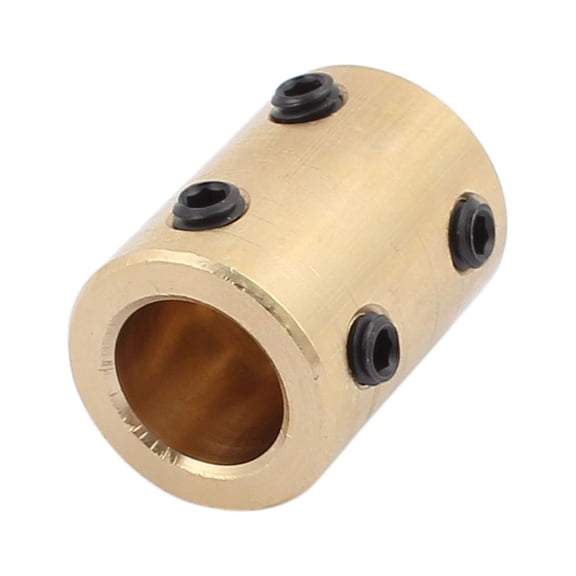 5mm to 10mm Bore Rigid Coupling 22mm Length 16mm Diameter Motor Shaft Coupler Robot Connector Copper with Screws