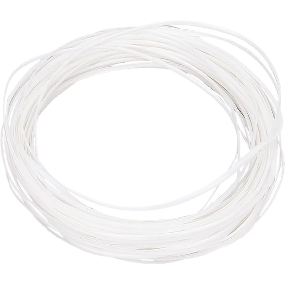 5mm x 30m Rattan Weave Material Plastic Flat Basket Wicker Weaving Supply Rattan Woven Furniture Repair Kit Plastic Cane Wooden Fix for Garden Patio Chair Sofa Box White