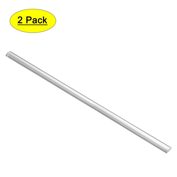 5mmx10mmx500mm Half Round Solid Acrylic Rod PMMA Extruded Bar Clear 2Pcs