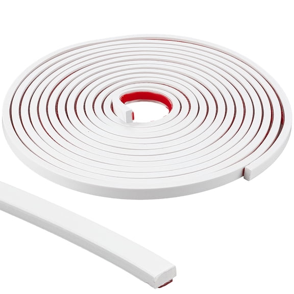 5ms PVC Self-Adhesive Flexible Molding Trim Ceiling Molding Wall Trim for Furniture Door Wardrobe Home Decor Imitation Gesso Lines White 10mm